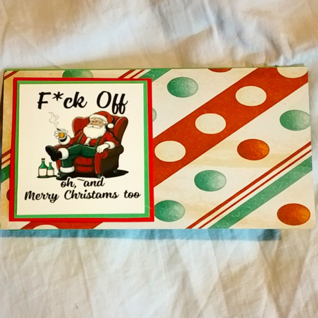 Handmade Personalised Rude Funny Naughty Santa Christmas Cards For Adults - 12 Designs