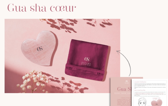Gua sha cœur 