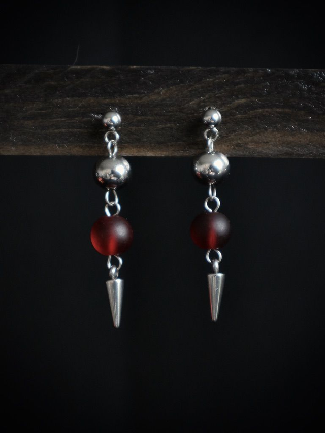 Red Signal Earrings