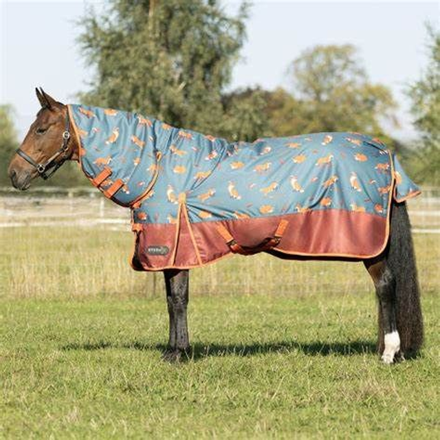 StormX Frivolous Fox 200g Combi Turnout Rug