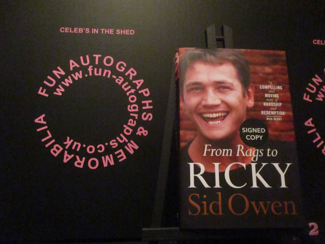 Sid Owen 'From Rags To Ricky' Authentic Autographed Hardback Book (2)