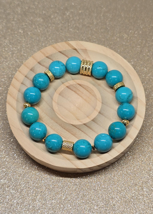 Bracelet Turquoise de Chine XL en 1,2 cm