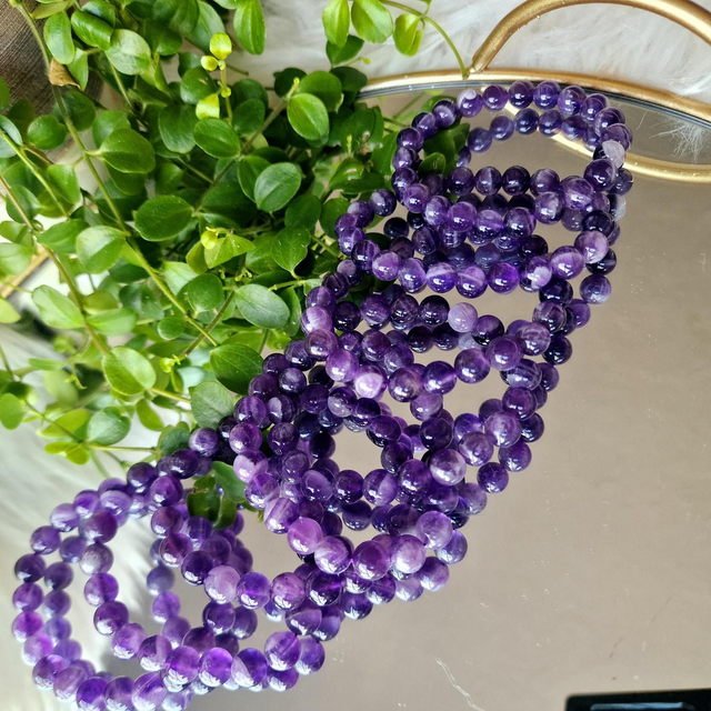 Dream Amethyst 8mm Beaded Bracelet 