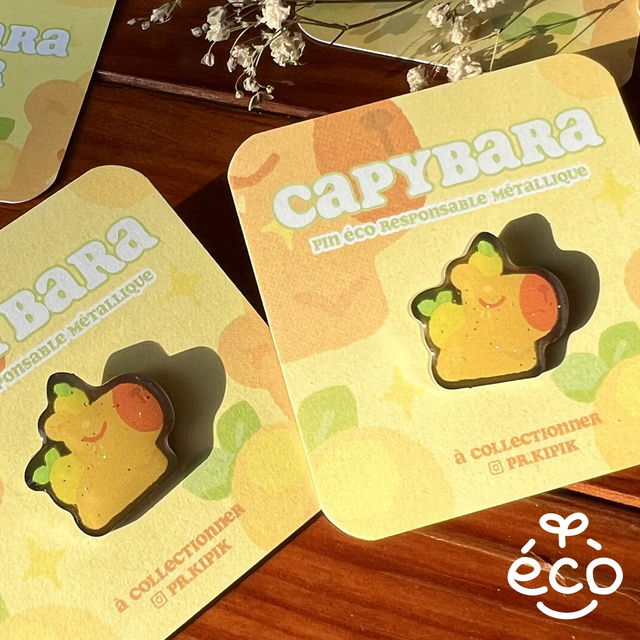  Pins Éco - Yuzu Capybara