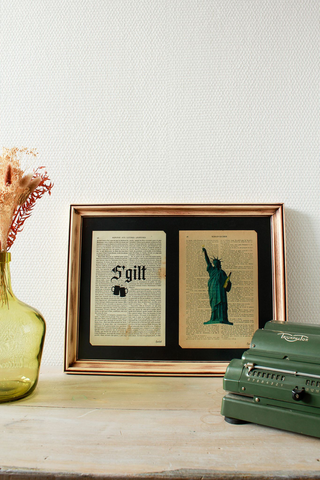 Liberté &amp; S&#039;gilt encadrés