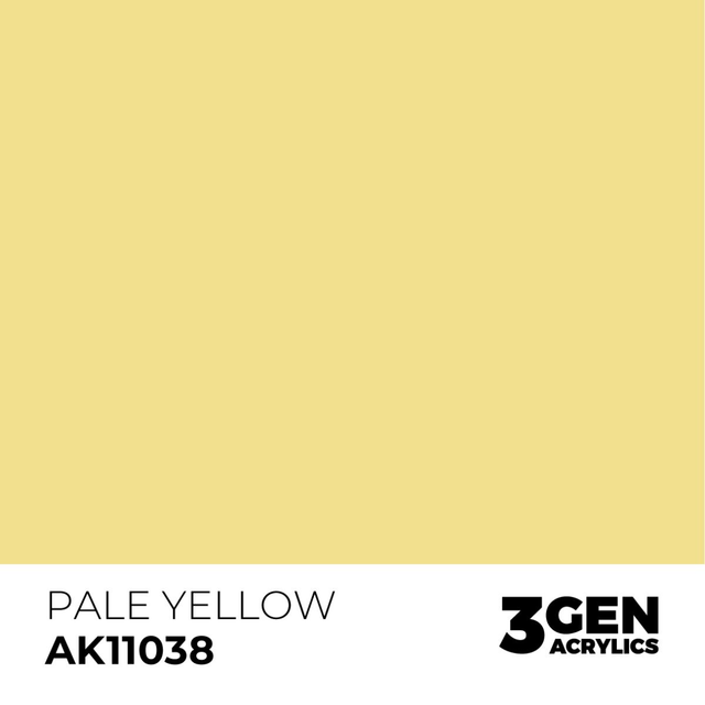 3rd Gen. Acrylics 38 Pale Yellow