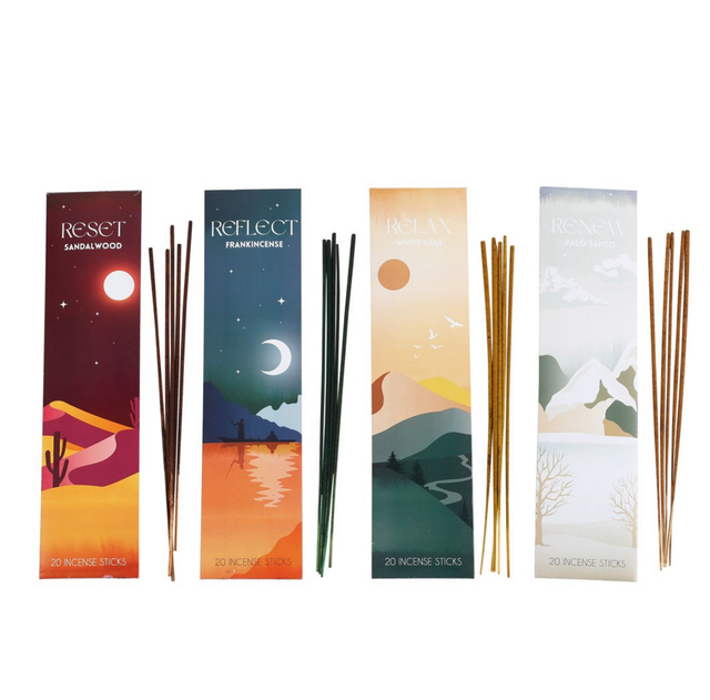Set of 4 meditation incense 