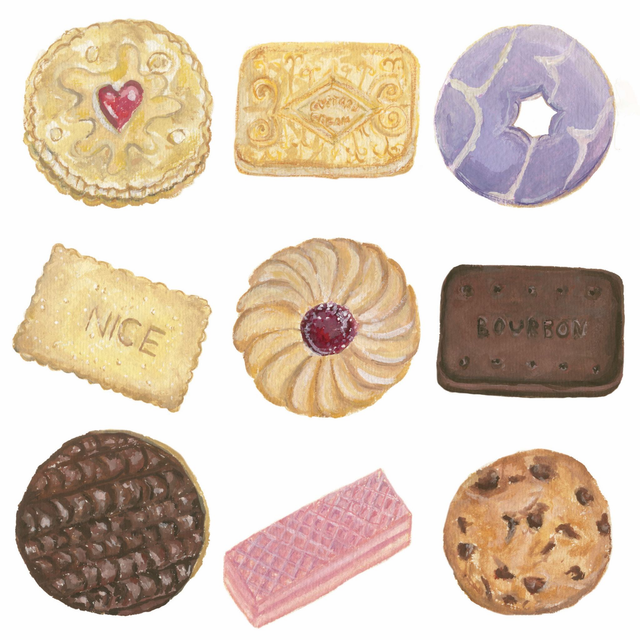 Biscuits Art Print (9x9in)