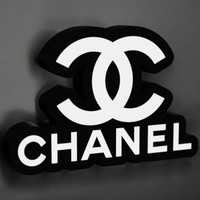Lampe 3D Chanel LED - L’élégance intemporelle pour une déco raffinée ! 