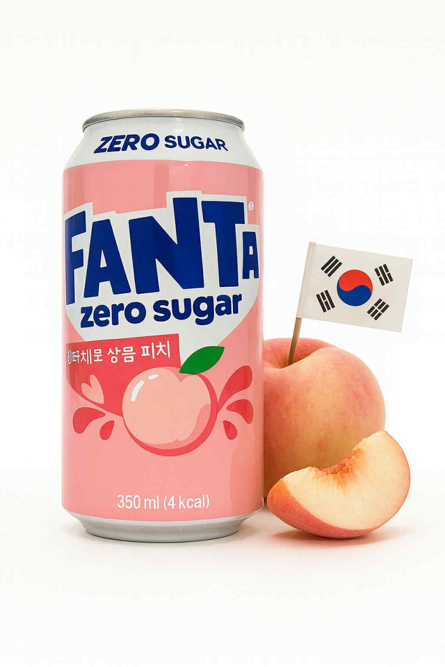 Korea Pêche Zero Sucre 350ml