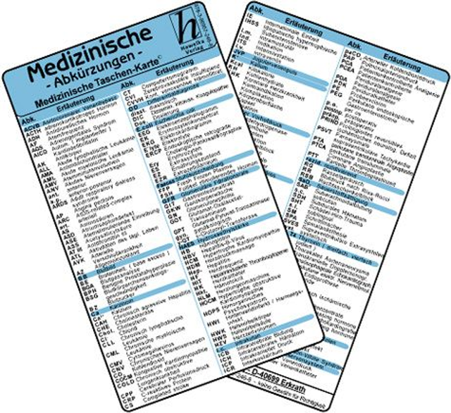 Medizinische Abkürzungen