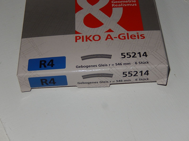 rail courbe R4 Piko 55214 H0