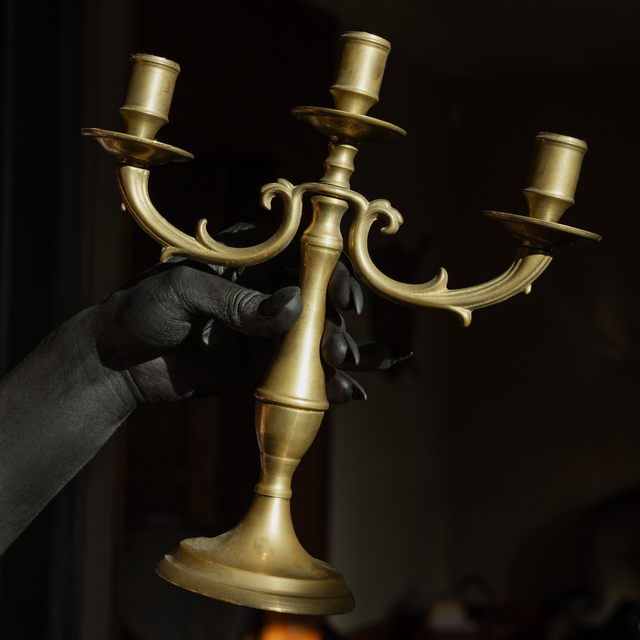 Chandelier doré 🕯️