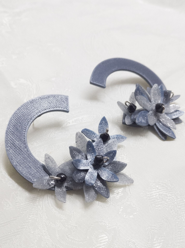 Pendientes "Aros en flor"