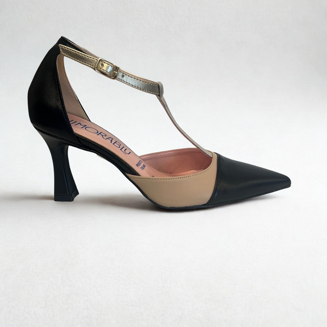 3753 SOL SOFT NERO/NUDE/PLATINO T.70