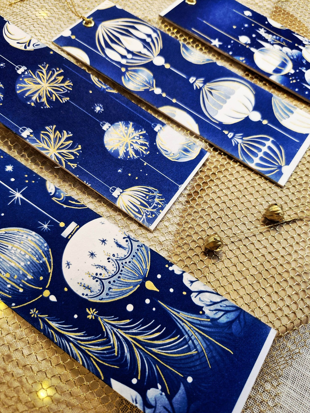 Suspensions de Noël - Cyanotype