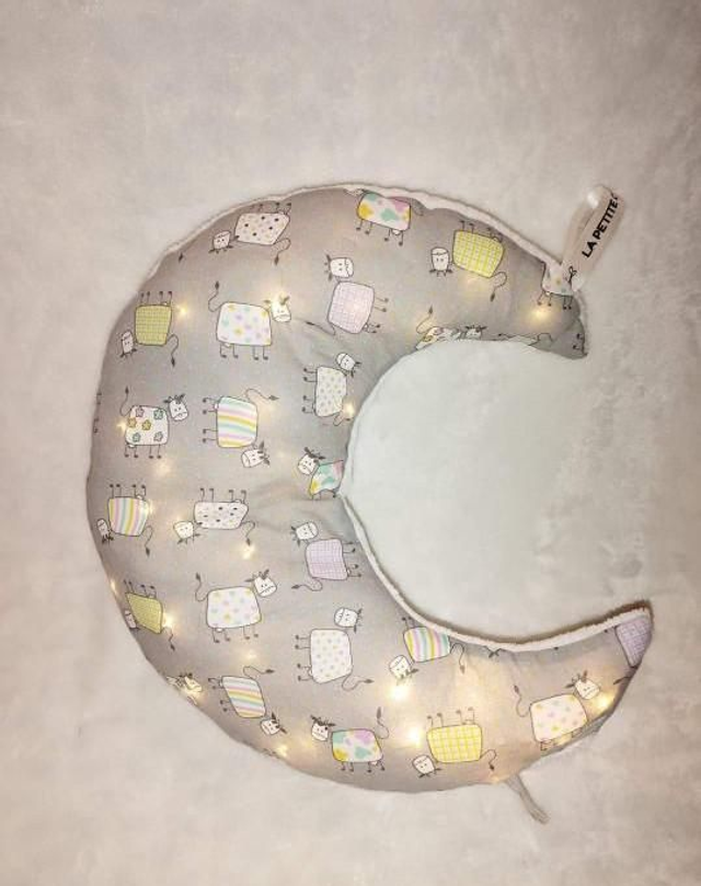 Coussin lune vache