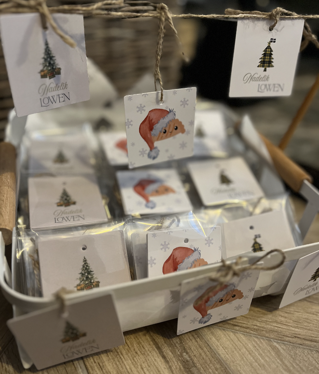 Nadelik Lowen - TARTAN TREE (Pack of 5) Gift Tags