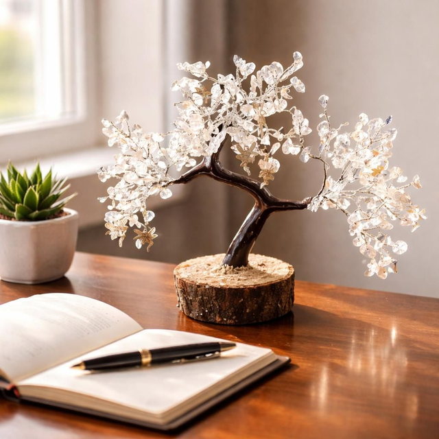 Arbre "Cristal de roche" &amp; fées 