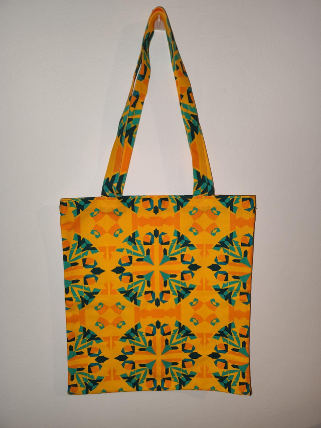 Tote bag orange Vert 