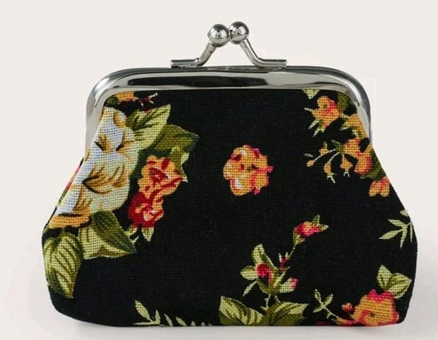 Porte monnaie fleur 
