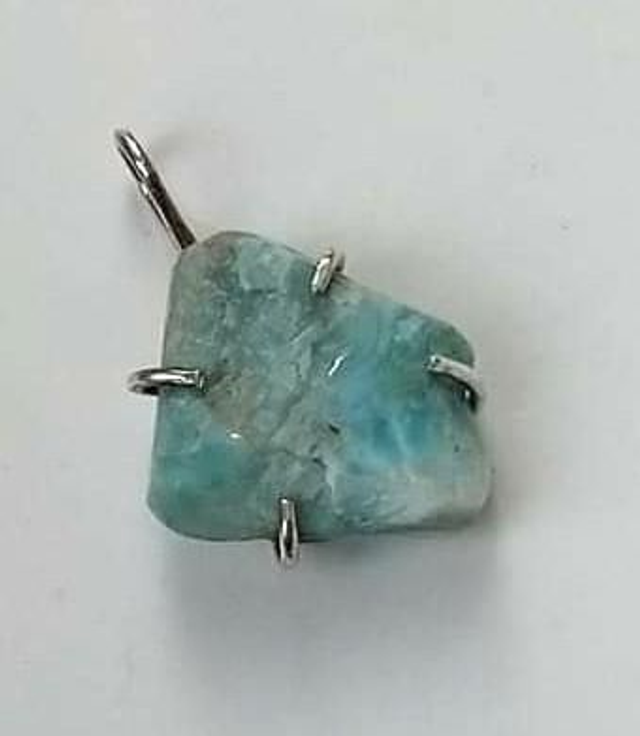 Pendentif Larimar brut 