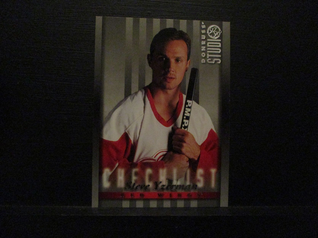 Steve Yzerman - NFL 1997 Donruss Studio Ice Hockey Original Trading Card #106