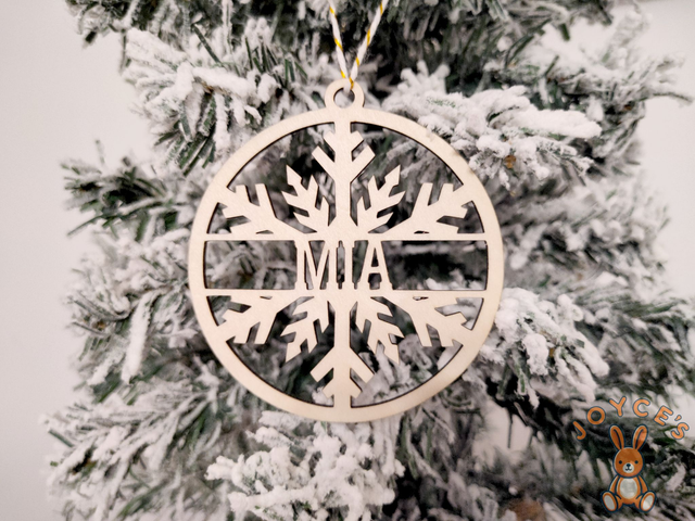 Boule de noël personnalisée - 9cm - Modèle Mia