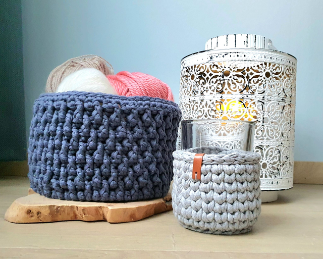 Gehaakte mand - vergrijsd donkerblauw