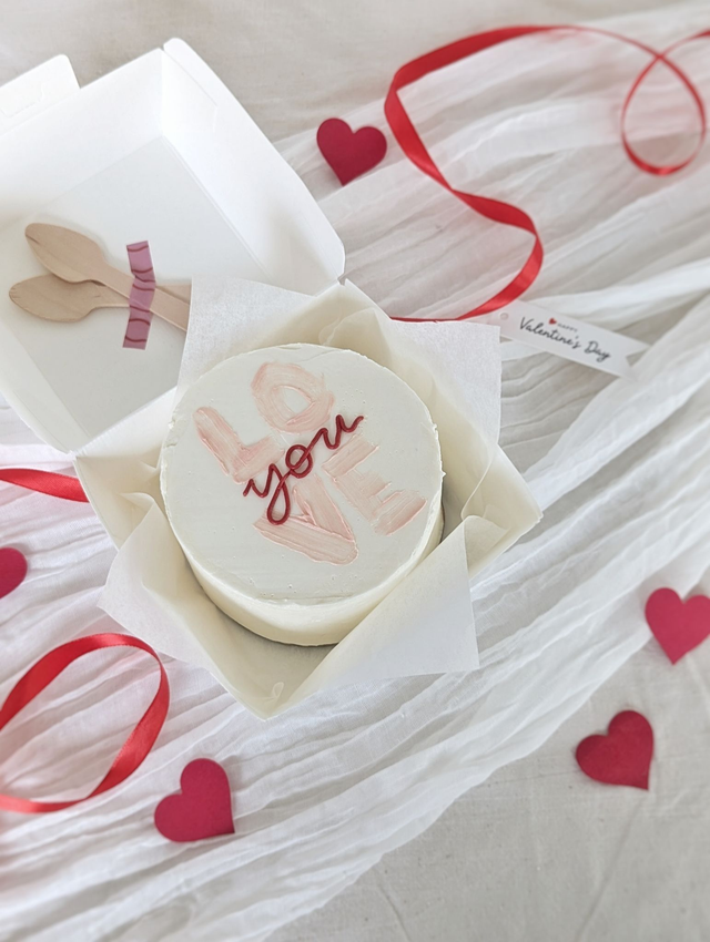 Bento cake "Love you" - Vanille Caramel