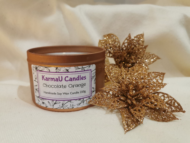 Chocolate Orange soy wax candle