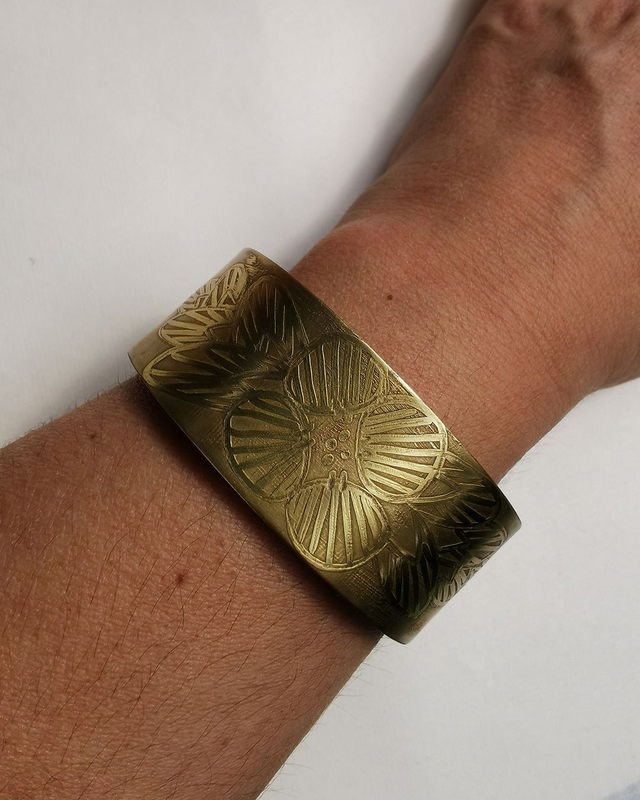 bracelet manchette «flora» 1