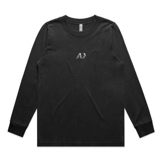 Woman’s Longsleeve Heavy T - Black 