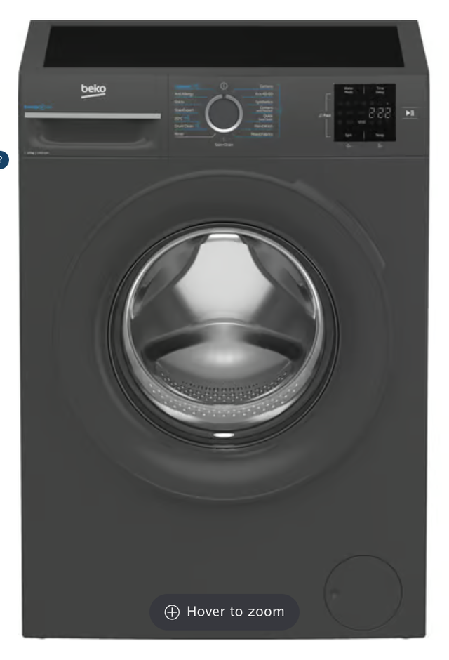BEKO EnergySpin BM3WT31041A 10kg 1400 Spin Washing Machine - Anthracite