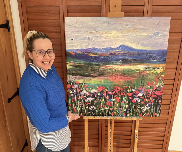 Print- Eildons- Sombre Eildons- Large Square Print