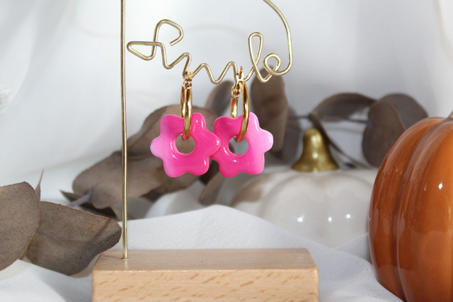 Les interchangeables Duo Créoles+Fleurs