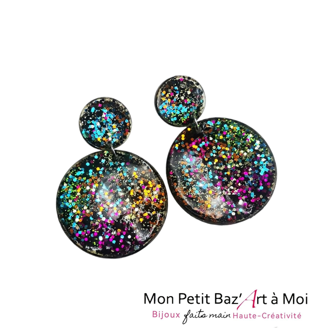 Boucles d'oreilles MIG'S multicolore 
