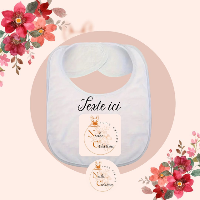 Bavoir Bébé Personnalisable 