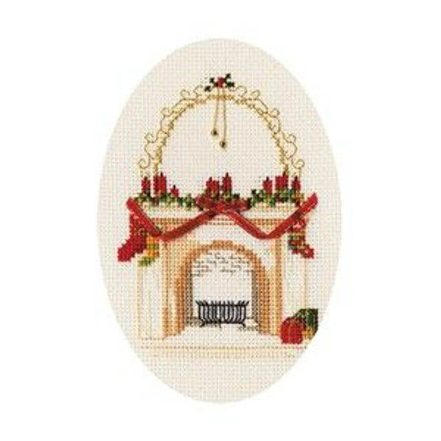 Kerstkaart "Fireplace" (09)