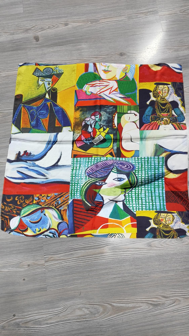 Foulard quadrato collage opere di Pablo Picasso