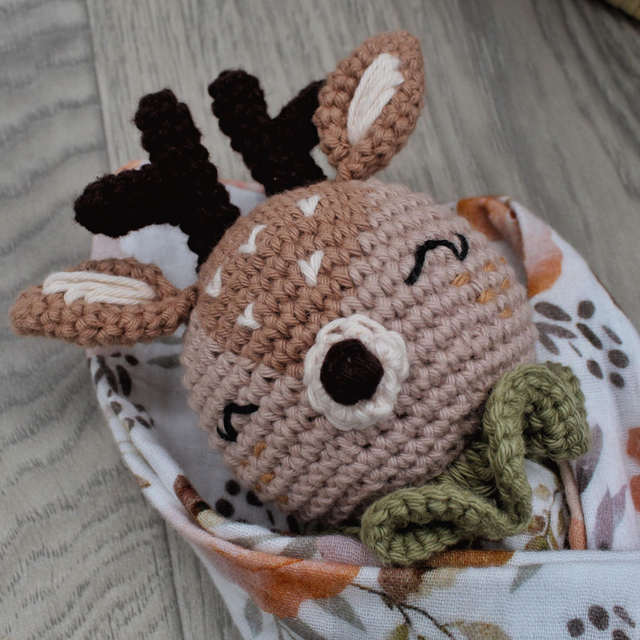 Doudou biche capuccino