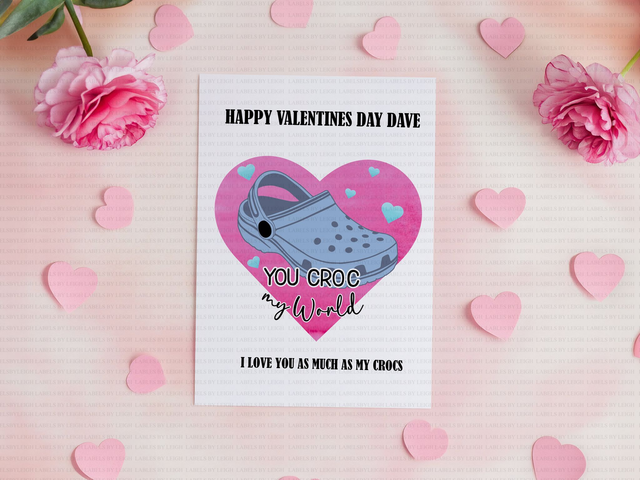 Croc Valentine's Card