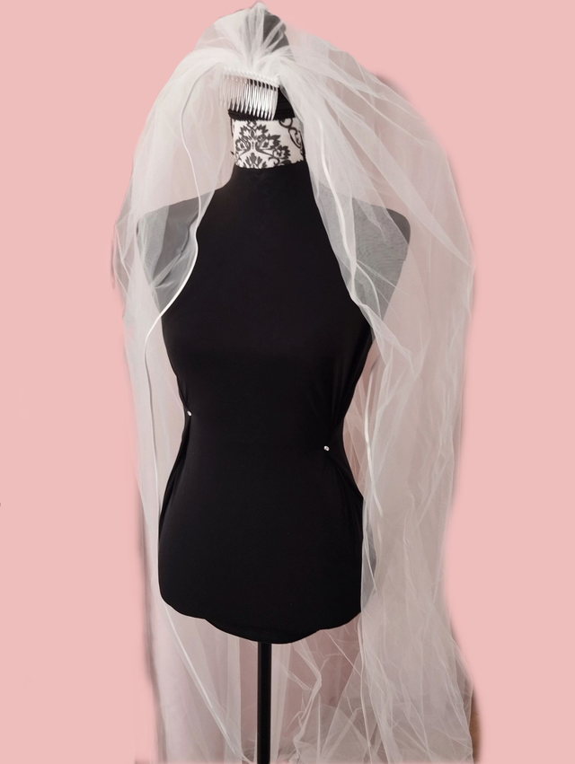 Voile de mariée simple de 300 cm