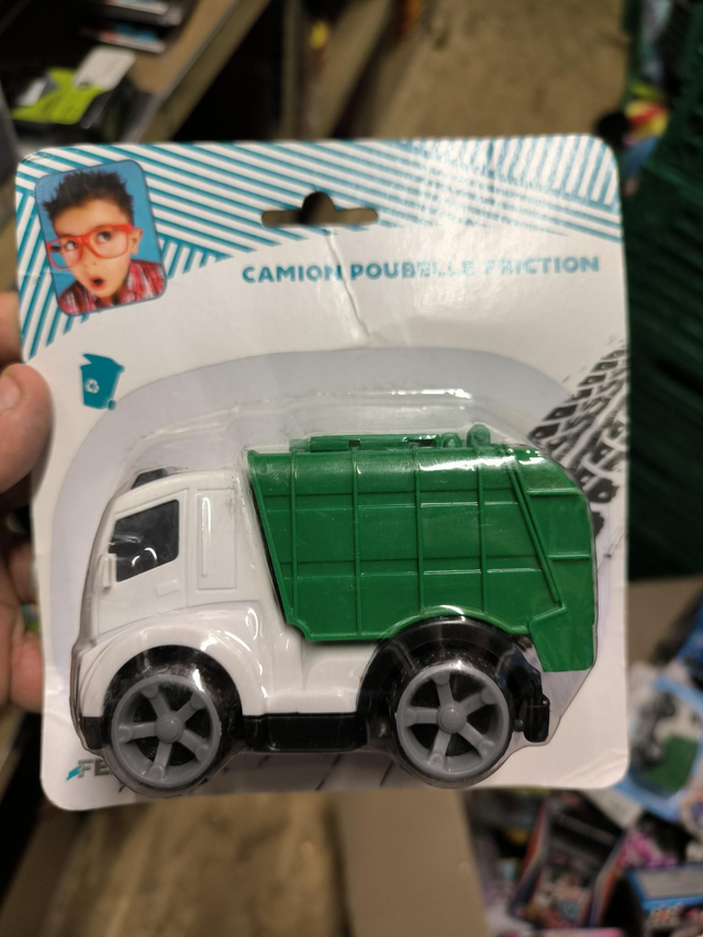 CAMION POUBELLE A FRICTION 