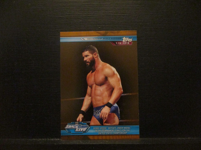 Bobby Roode Defeats Jinder Mahal In The Tournament Finals For The United States Championship - Brown Champions Original Trading Card #83