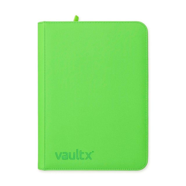 Vault X Neon Green 9 Pocket Zip Binder