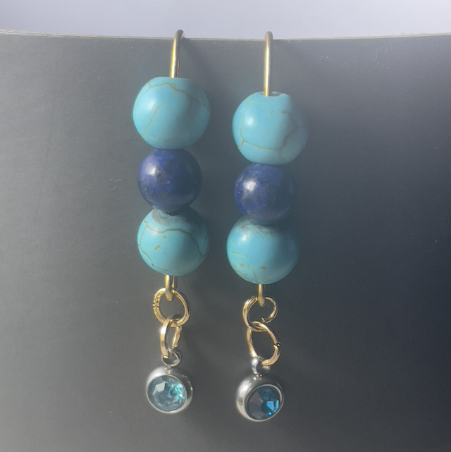 BO4 - Boucles d’oreilles turquoise