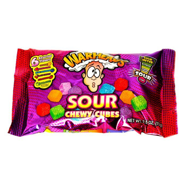 Warheads Sour Chewy Cubes Bag