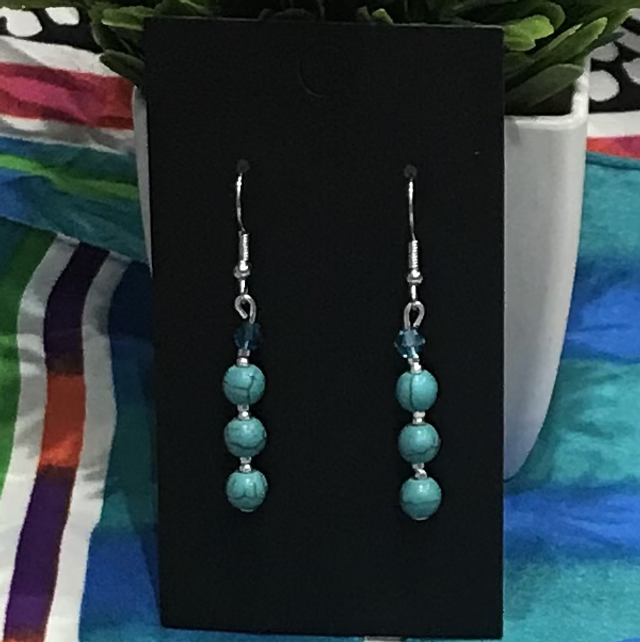 Blue Dangling Earrings - BLDE09