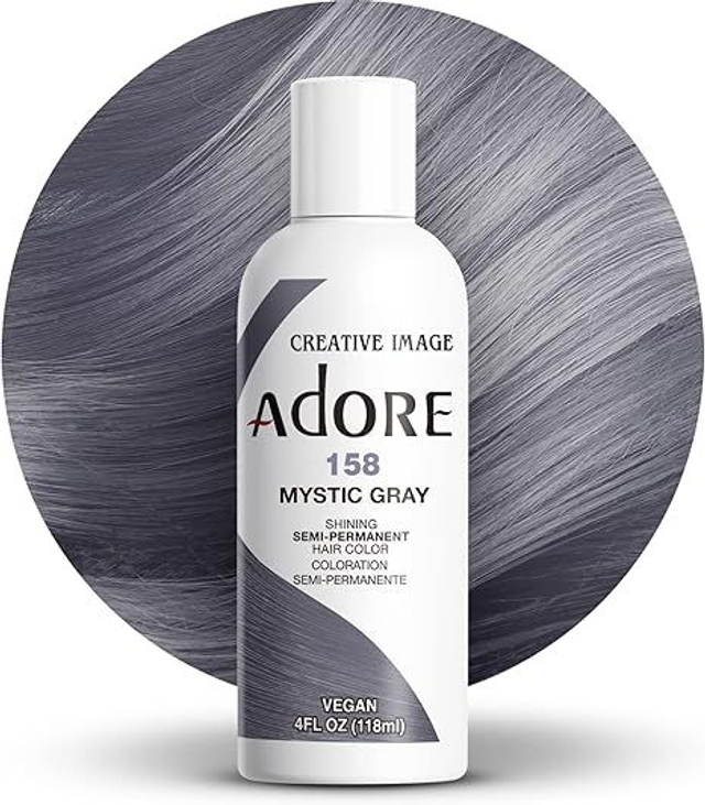 Adore Shining Semi-Permanent Hair Colour 118 ml (158 Mystic Gray)